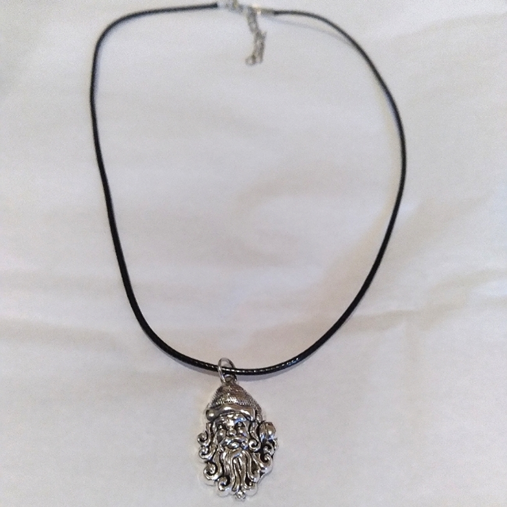 Handmade Santa Face Necklace